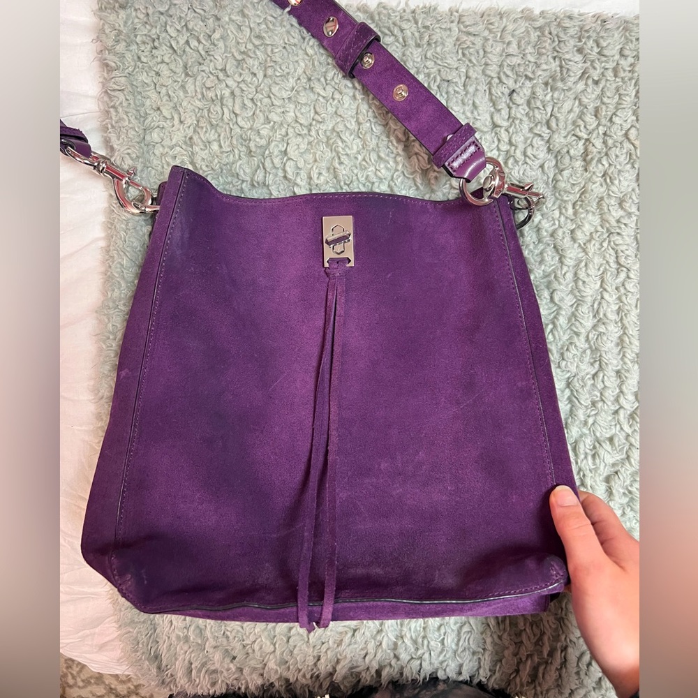 Authentic Purple Suede Rebecca Minkoff Purse